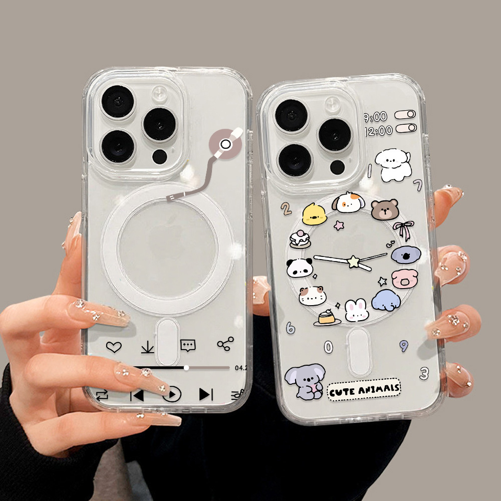 Clear Magsafe Case - MagSafe対応ワイヤレス充電ケース Samsung A56 5G A16 A55