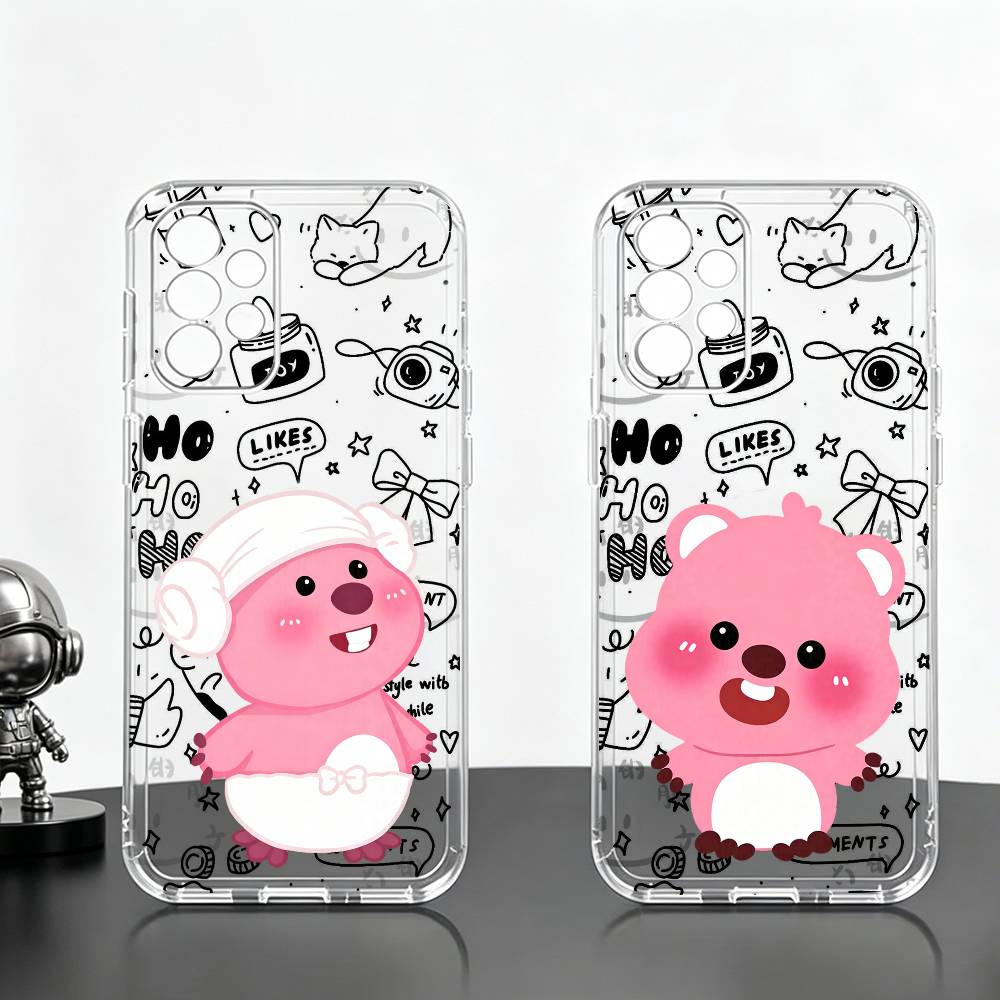 Phone Cases Loopy - c-Cute L-Loopys ギフト用スマホケース サムスン S25、S24、S21、S22、S23、S30、Ultra、S20、Plus、Fe用 透明カバー