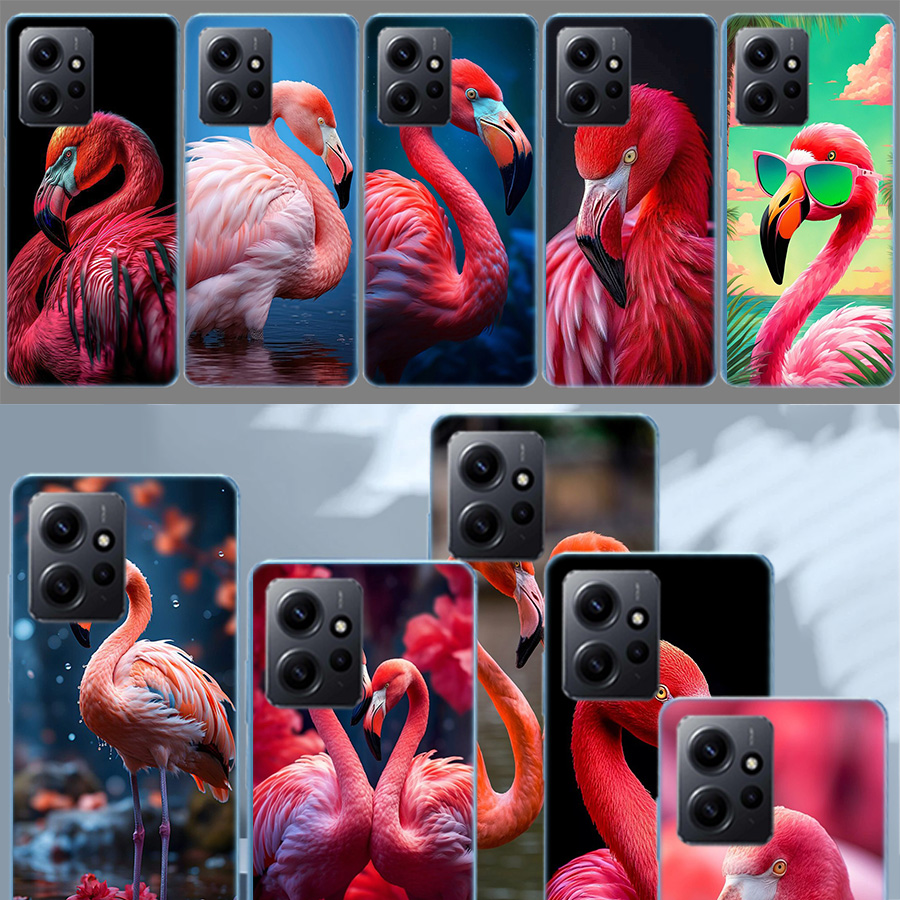 Phone Cases Com - フラミンゴラブフォンケース Redmi Note 14 15 Pro
