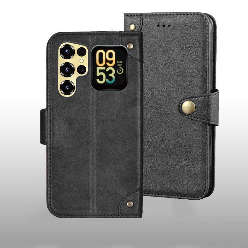 Phone Cases With Wallet On Back - Oukitel C68 プラスケース金属バックルレトロレザーバックケースカバー Oukitel C68 プラス電話アクセサリー