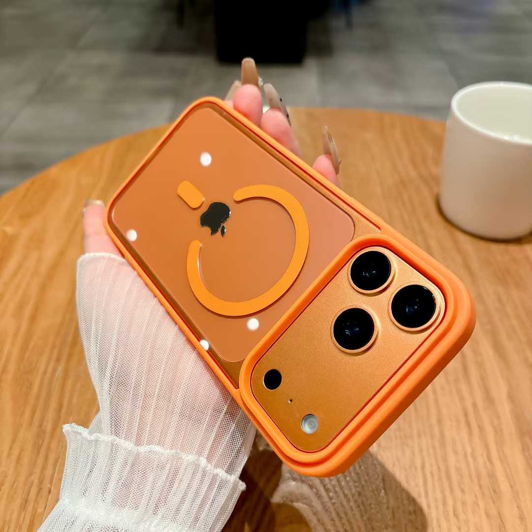 Phone Cases Orange - オレンジ磁気ケース Magsafe対応 iPhone 17 Air 16