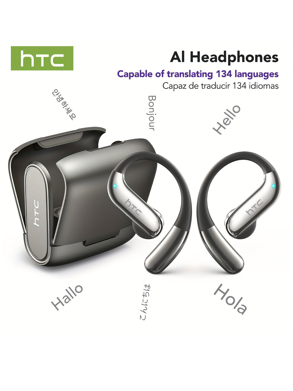 Phone Cases Case - オープンイヤー Bluetooth ヘッドフォン HTC 30 時間再生