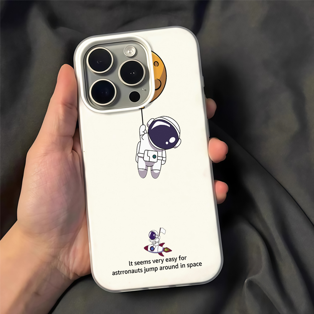 Phone Cases Xiaomi 15 - ちび宇宙飛行士フローティングドゥードルゼリーシェルスマホケース Xiaomi 14T 17 Pro Max、XM