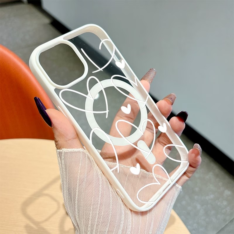 Clear Magsafe Case - PC+TPU耐衝撃スマホケース iPhone 17 16 15 14