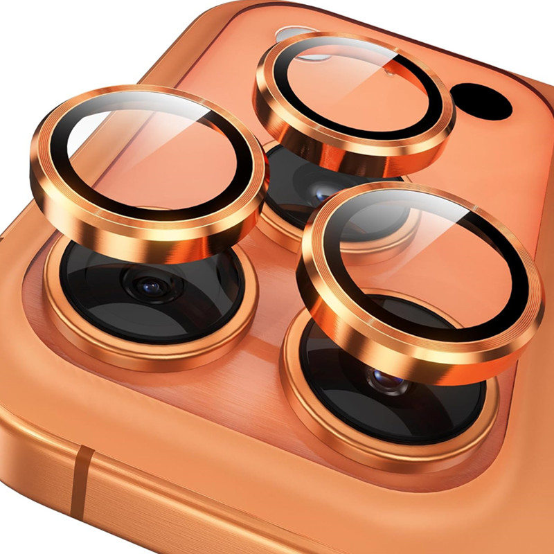 Phone Cases Orange - オレンジ IPhone 17 プロマックスカメラレンズプロテクターガラス金属リング簡単インストールカバー Iphone 17
