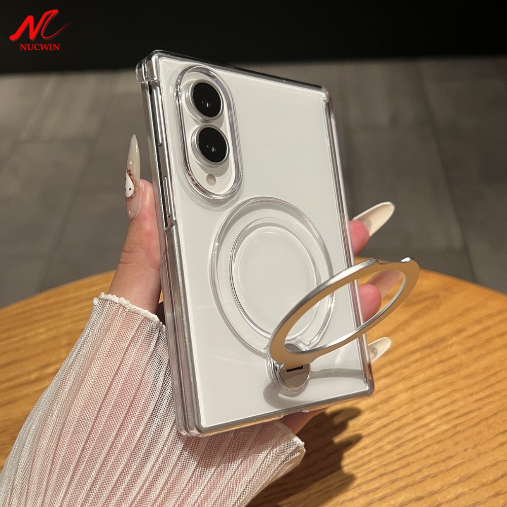 Clear Magsafe Case - Samsung Z Fold 8用ワイドケース クリア半透明 Magsafe対応ケース