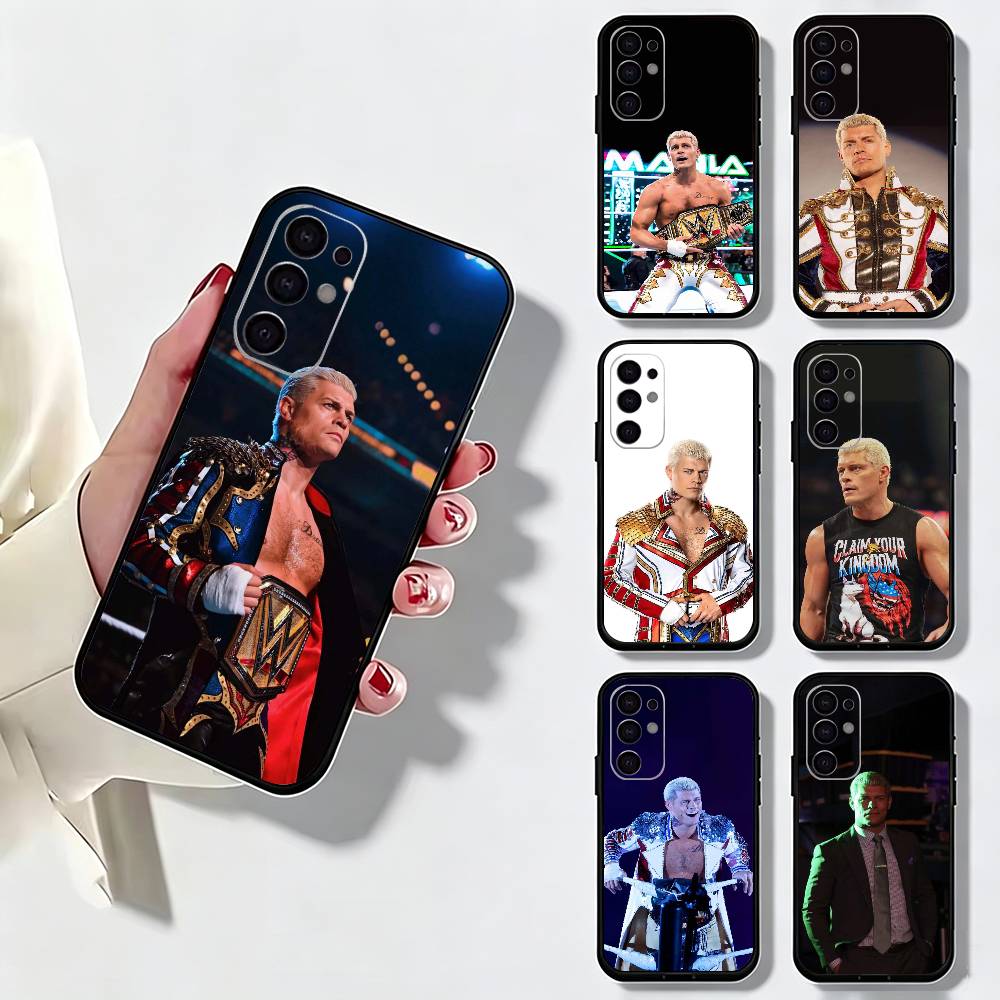 Phone Cases Rhode - レスラーC-Cody Rhodesスマホケース ブラックシリコンソフト Samsung S25、S24、S21、S22、S23、S30、Ultra、S20、Plus、Fe、Lite対応