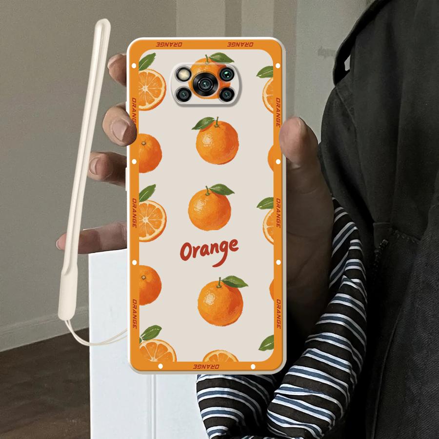 Phone Cases Orange - ソフト Funda バック電話カバーケース Xiaomi Poco F4