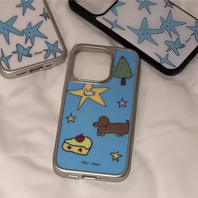Phone Cases Xs Max - 韓国のINSニッチクリエイティブブルースターパピーカップルフォンケース iPhone 17 16e 16 15