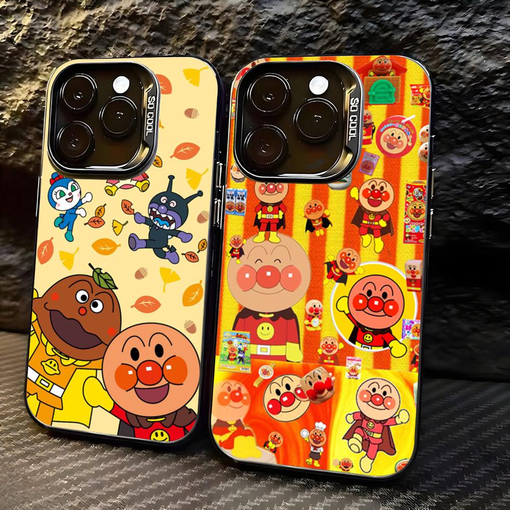 Phone Cases Iphone 16 - アニメキュートA-AnpaNmansスマホケース lMDカラー シルバーシェル iPhone 17 16