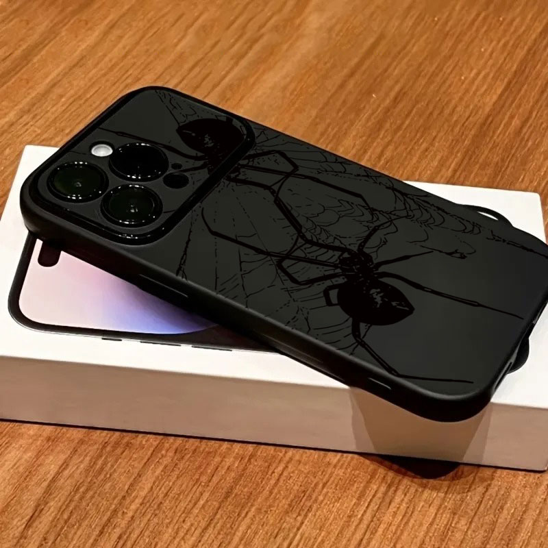 Phone Cases Xs Max - クールな黒蜘蛛柄のiPhoneケース iPhone 11 12 13 14