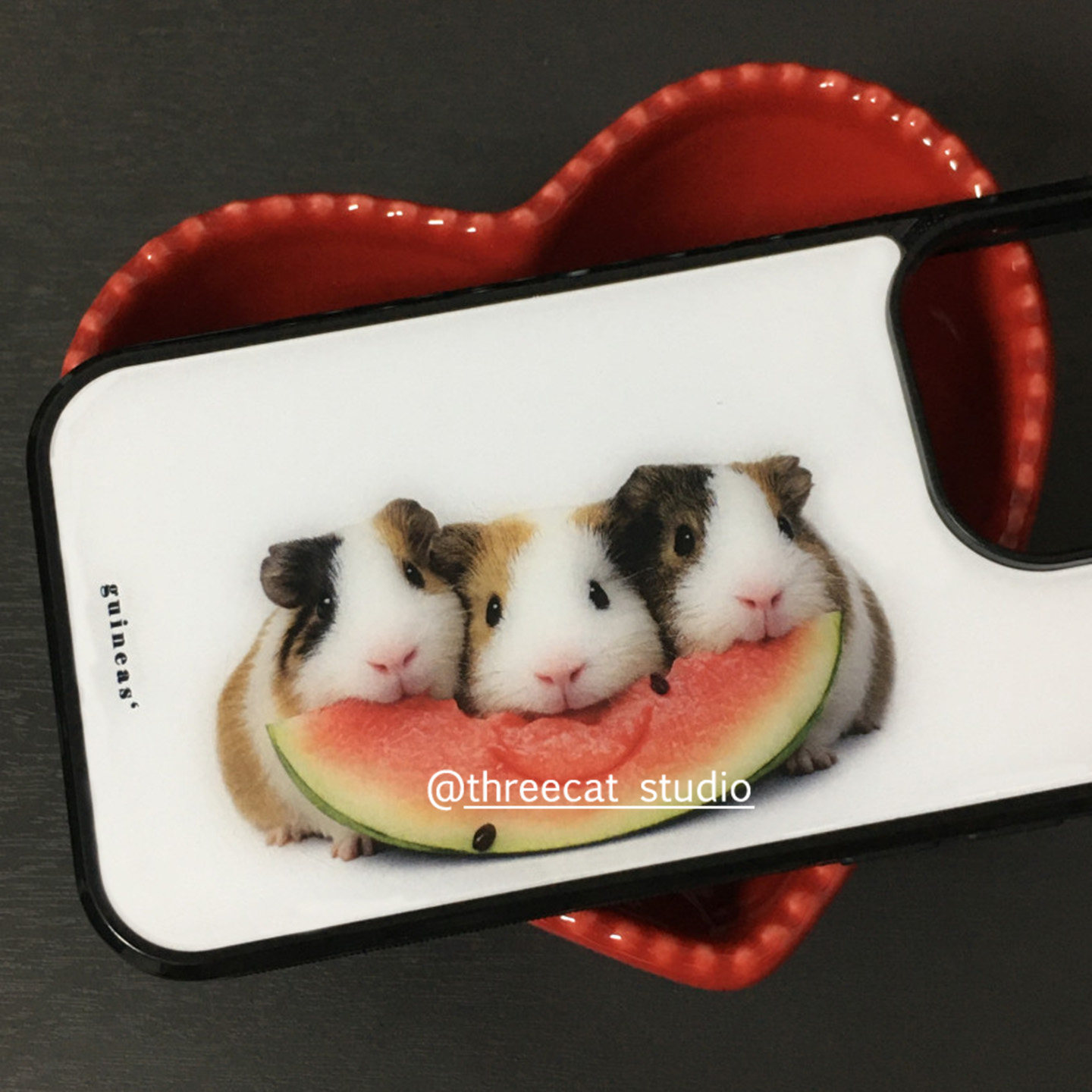 韓国のインスタ映えするモルモットがスイカを食べるデザインのi - Phone Cases Durable のレビューと価格