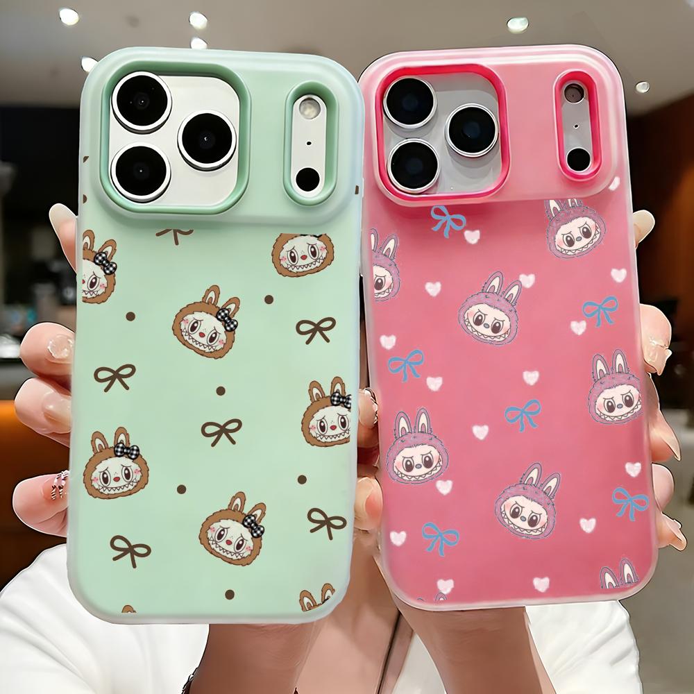 キュートでクールな漫画風ラブブスマホケース、2-in-1着脱 - Phone Cases Clear のレビューと価格