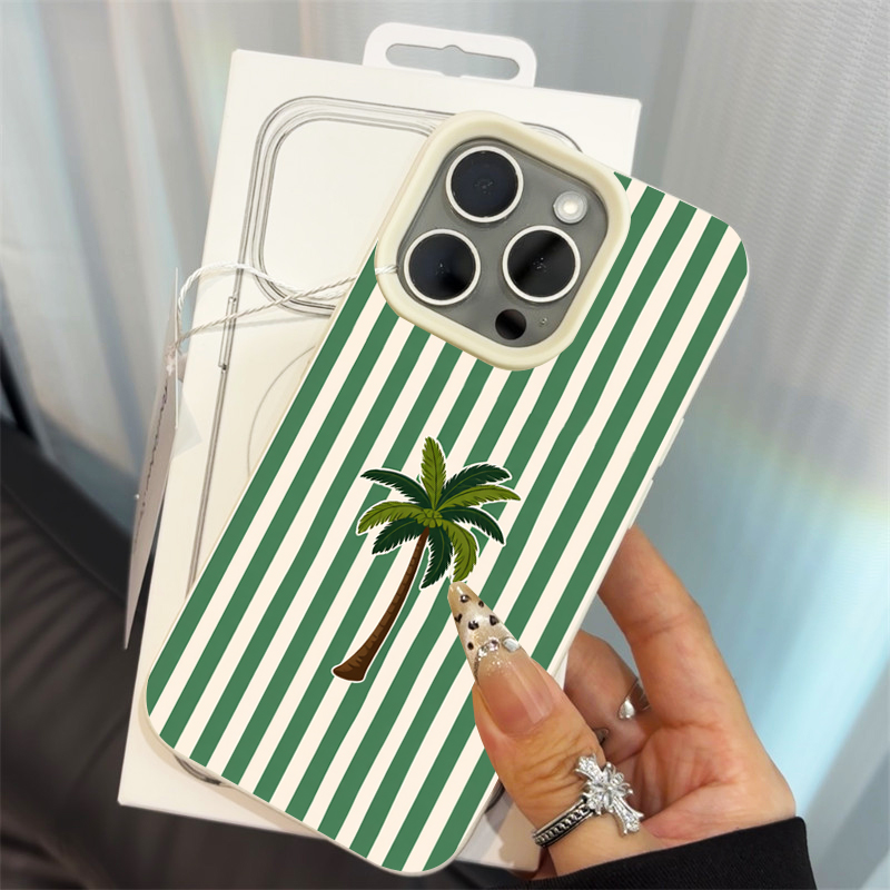 ココナッツツリーストライプ柄スマホケース iPhone Ai - Phone Cases Xs Max のレビューと価格