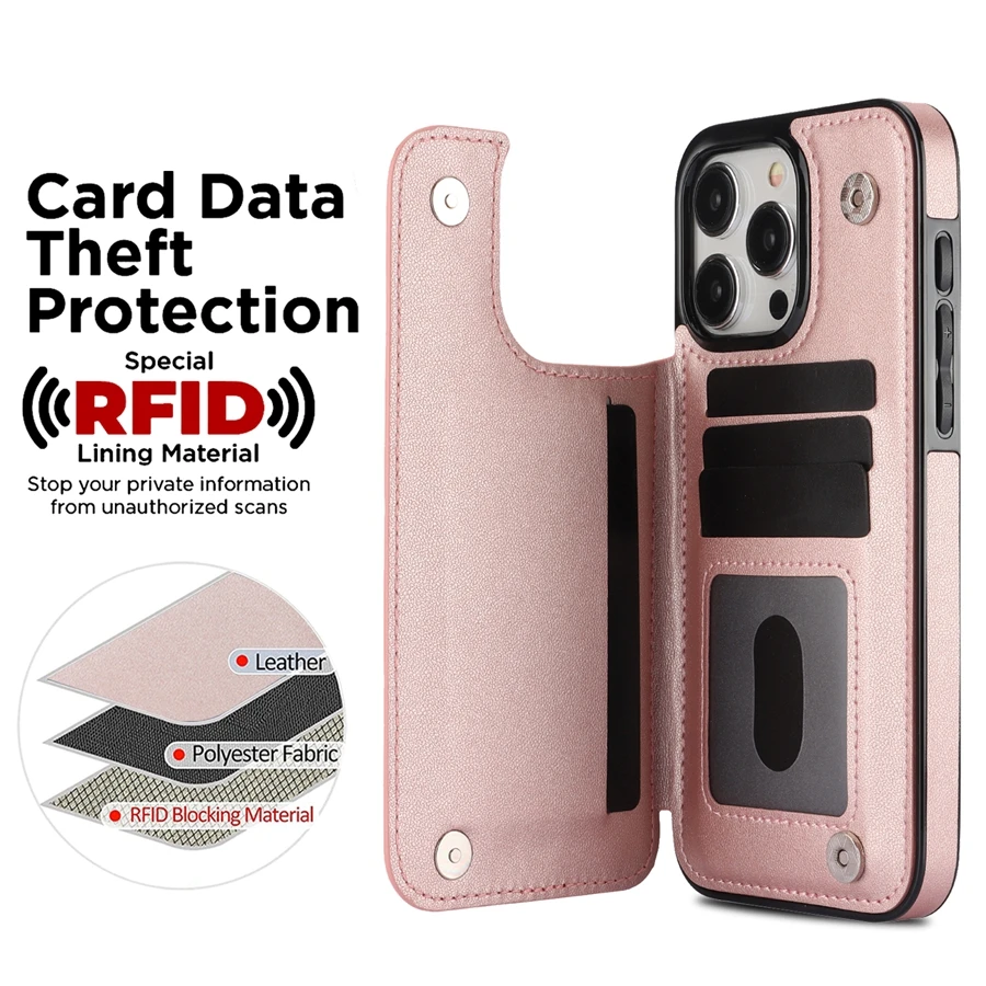 iPhone 16e/15 Pro Max/14/13/12 - Phone Cases With Wallet On Back のレビューと価格