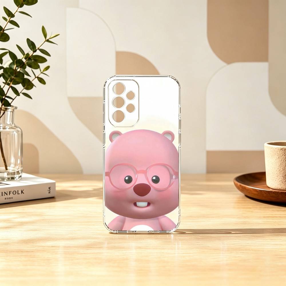 ピンクの漫画ループイのギフト用スマホケース サムスン S25 - Phone Cases Loopy のレビューと価格