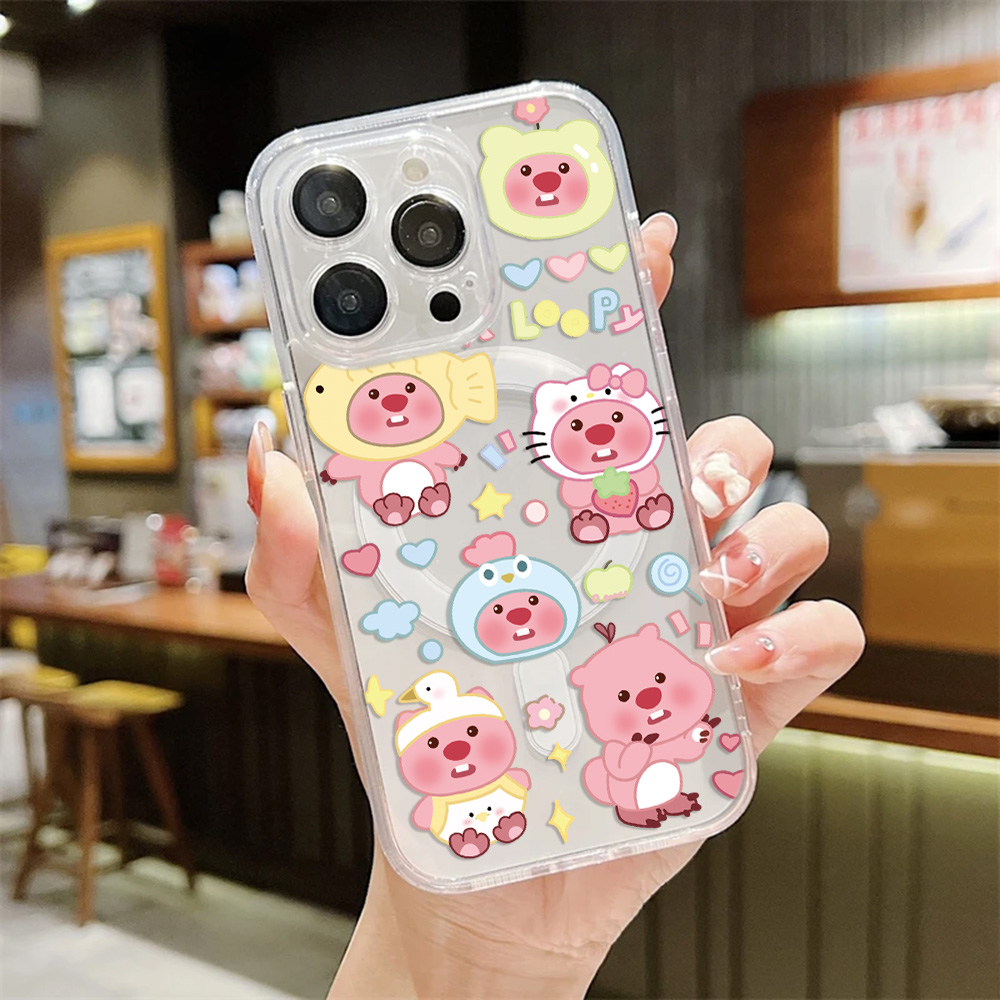 キュートな漫画風Lループ磁気式スマホケース Samsung  - Phone Cases Loopy のレビューと価格