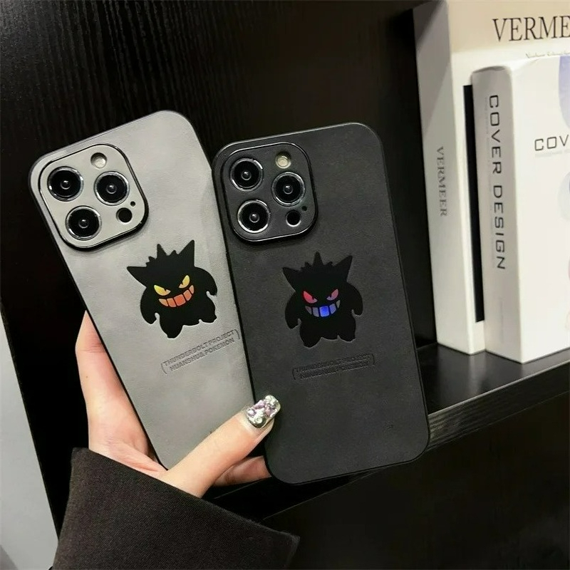 漫画アニメゲンガー革風レーザー加工スマホケース iPhone - Phone Cases Durable のレビューと価格