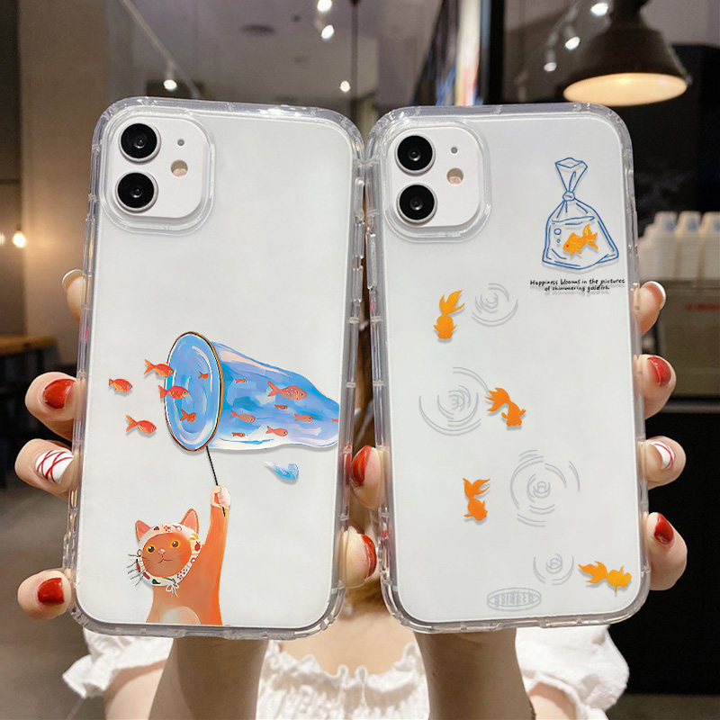 素敵な魚柄クリアスマホケース iPhone 14 16 15 - Phone Cases Clear のレビューと価格