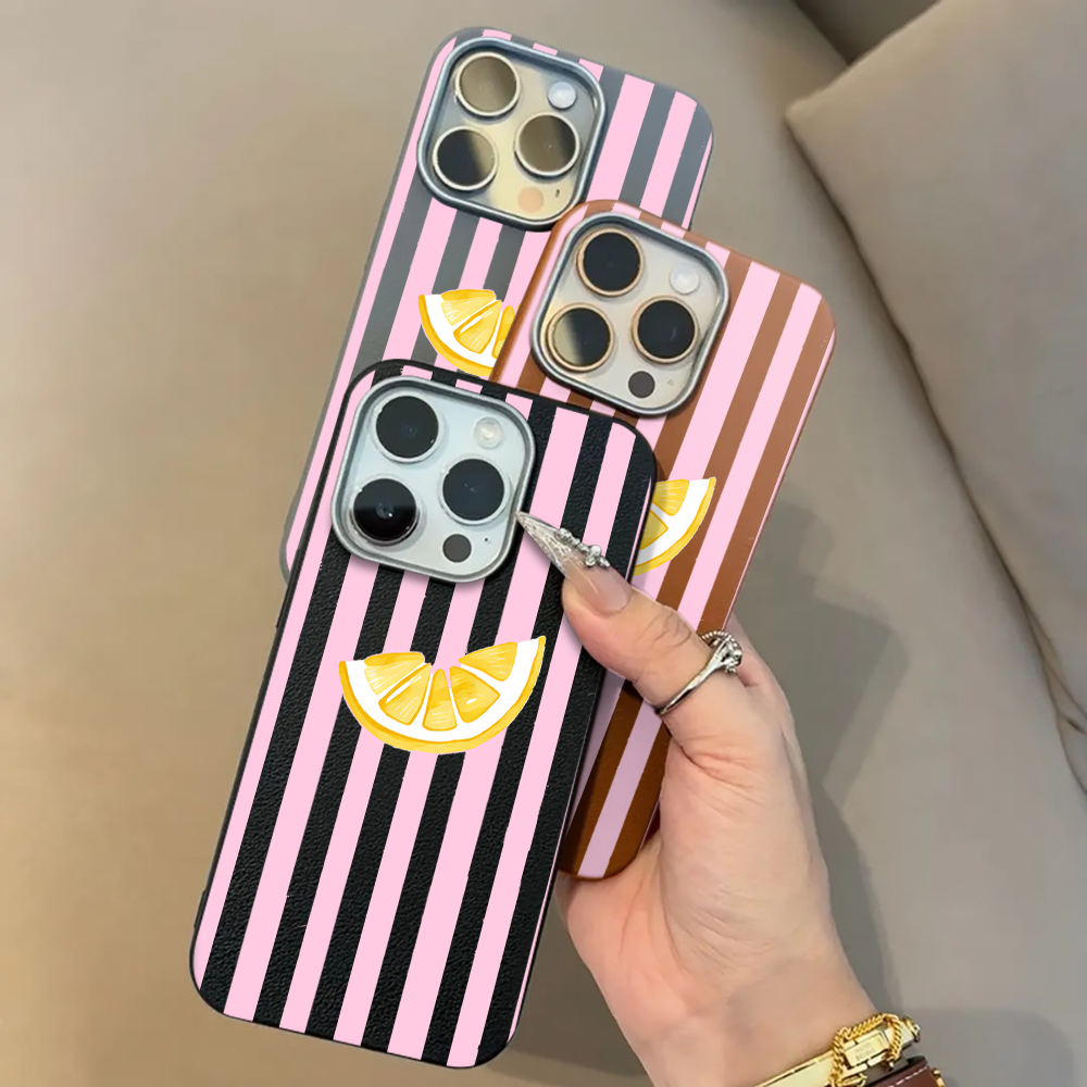 レモンピンクストライプ柄スマホケース Xiaomi Mi L - Phone Cases Xiaomi 15 のレビューと価格