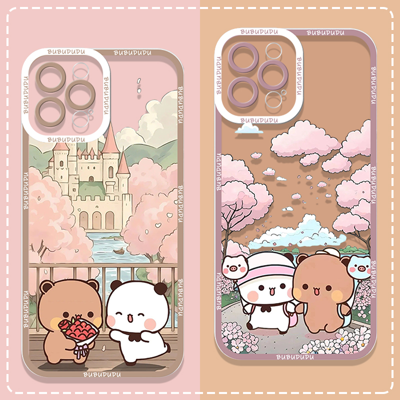 かわいいBUBU DUDUカップルクリアスマホケース、Sam - Phone Cases Clear のレビューと価格
