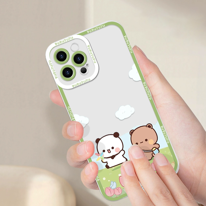 かわいいBUBU DUDUカップルクリアスマホケース、Sam - Phone Cases Clear のレビューと価格