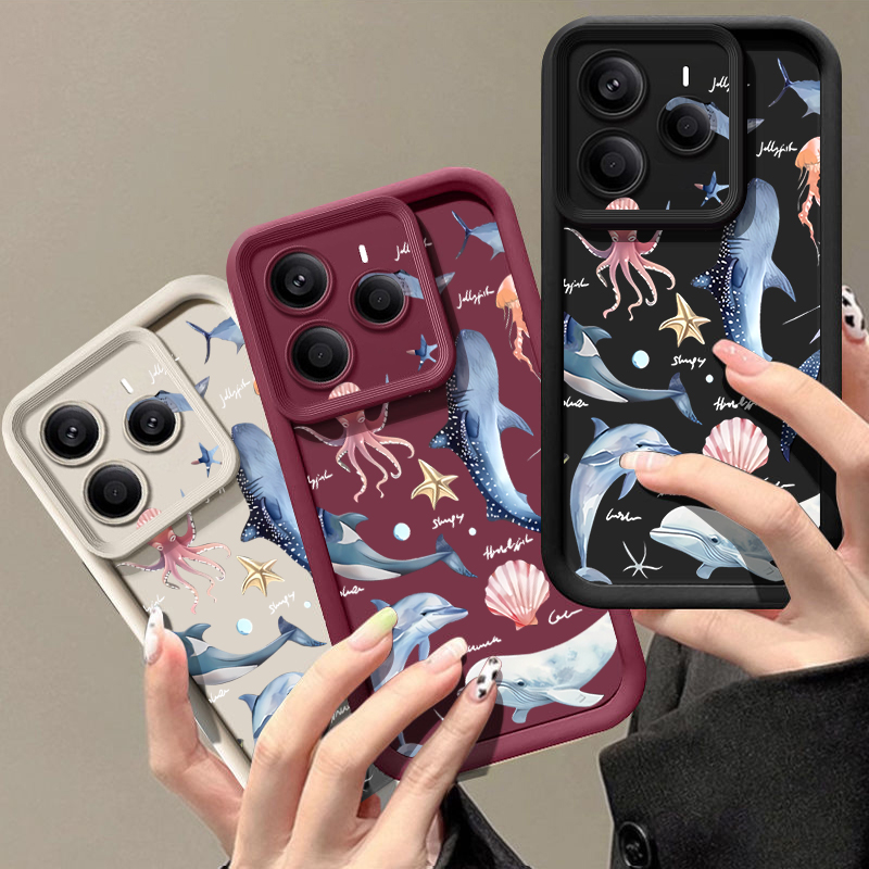 かわいいイルカ柄のソフトケース Xiaomi Redmi N - Phone Cases Xiaomi 15 のレビューと価格