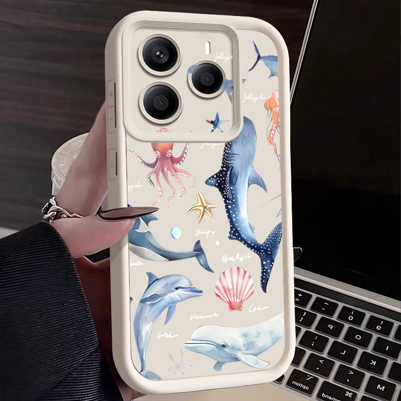 かわいいイルカ柄のソフトケース Xiaomi Redmi N - Phone Cases Xiaomi 15 のレビューと価格