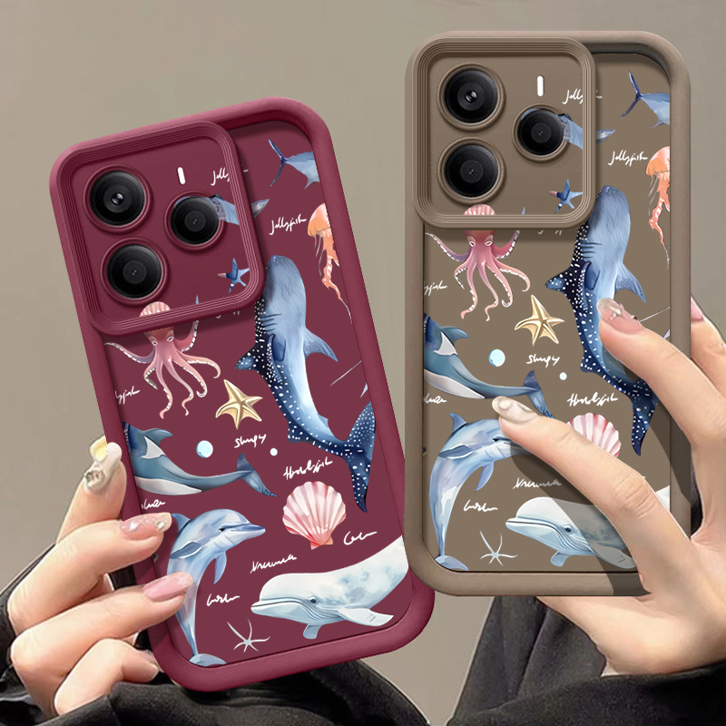 かわいいイルカ柄のソフトケース Xiaomi Redmi N - Phone Cases Xiaomi 15 のレビューと価格