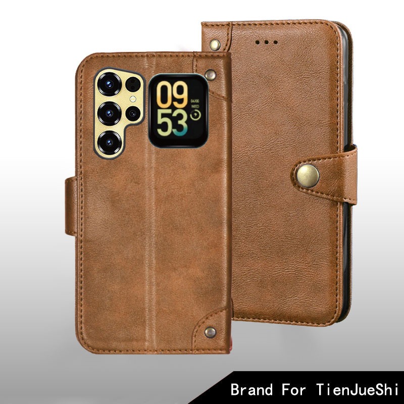 Oukitel C68 プラスケース金属バックルレトロレザー - Phone Cases With Wallet On Back のレビューと価格