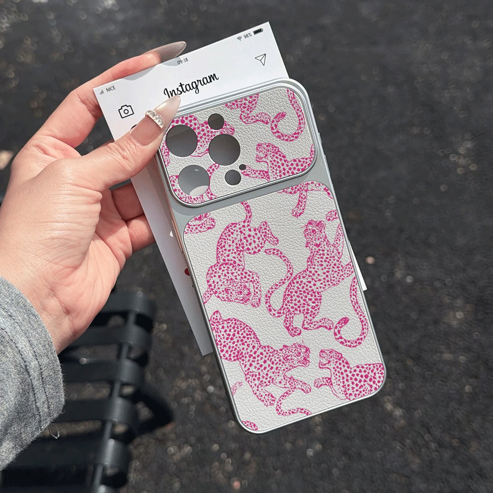 レトロイラストレオパード柄iPhoneケース iPhone  - Phone Cases Leather のレビューと価格
