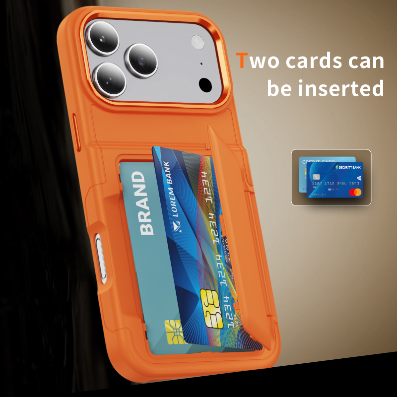新色ソリッドカラーフロストPCウォレットカードホルダー耐衝撃 - Phone Cases With Wallet On Back のレビューと価格