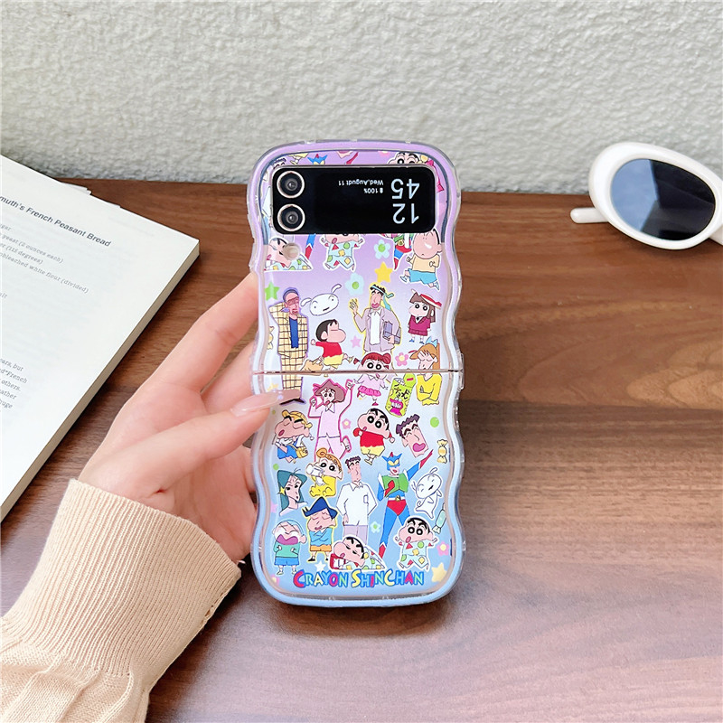 かわいい漫画日本のアニメクレヨンしんちゃんスマホケース サム - Phone Cases Z Flip 6 のレビューと価格
