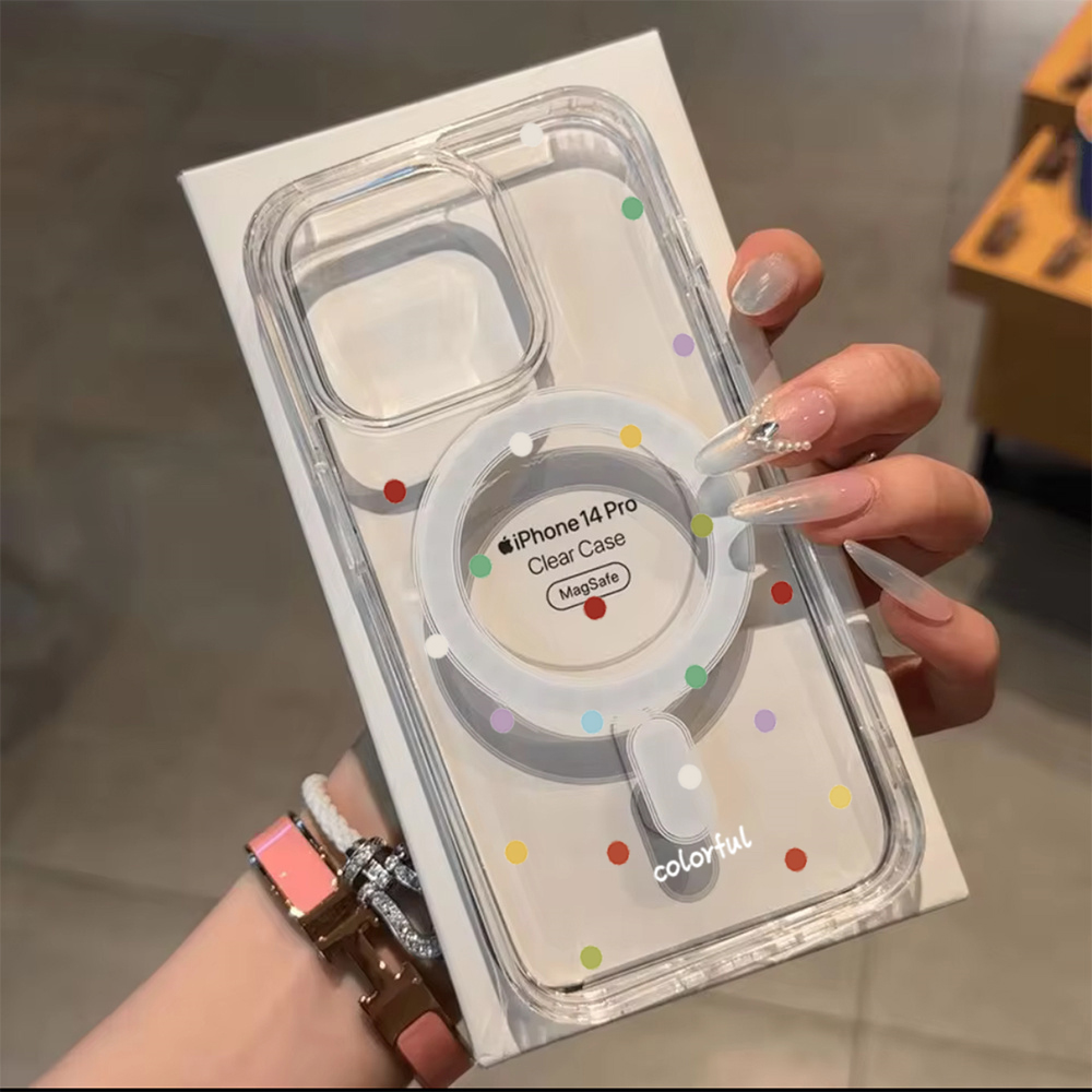 INS 韓国風 カラフル ウェーブドット柄 スマホケース i - Phone Cases Durable のレビューと価格