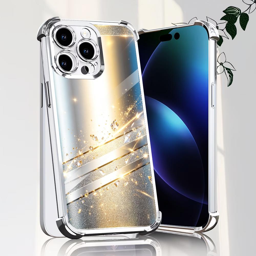 豪華なミニマリストシルバーガラス製スマホケース iPhone - Phone Cases Rhode のレビューと価格