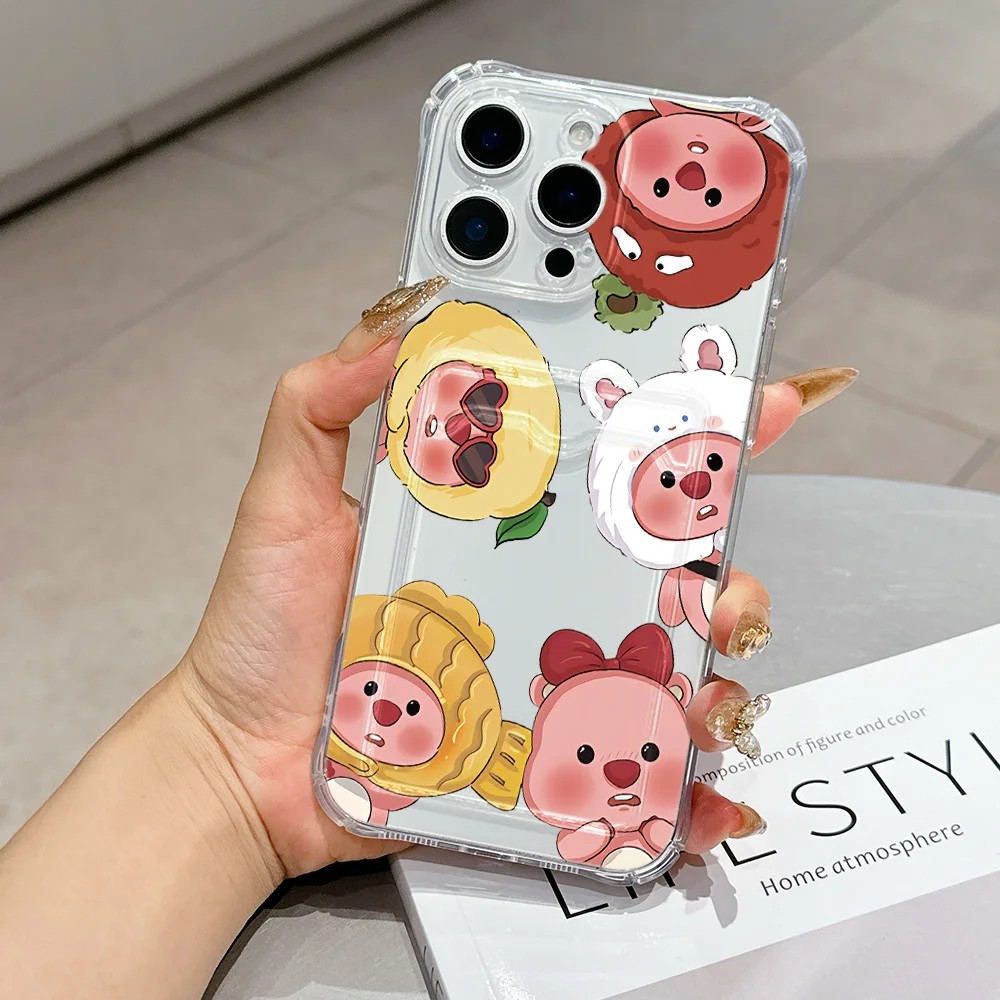 かわいい漫画風Lループスカードホルダー付きスマホケース Sa - Phone Cases Loopy のレビューと価格