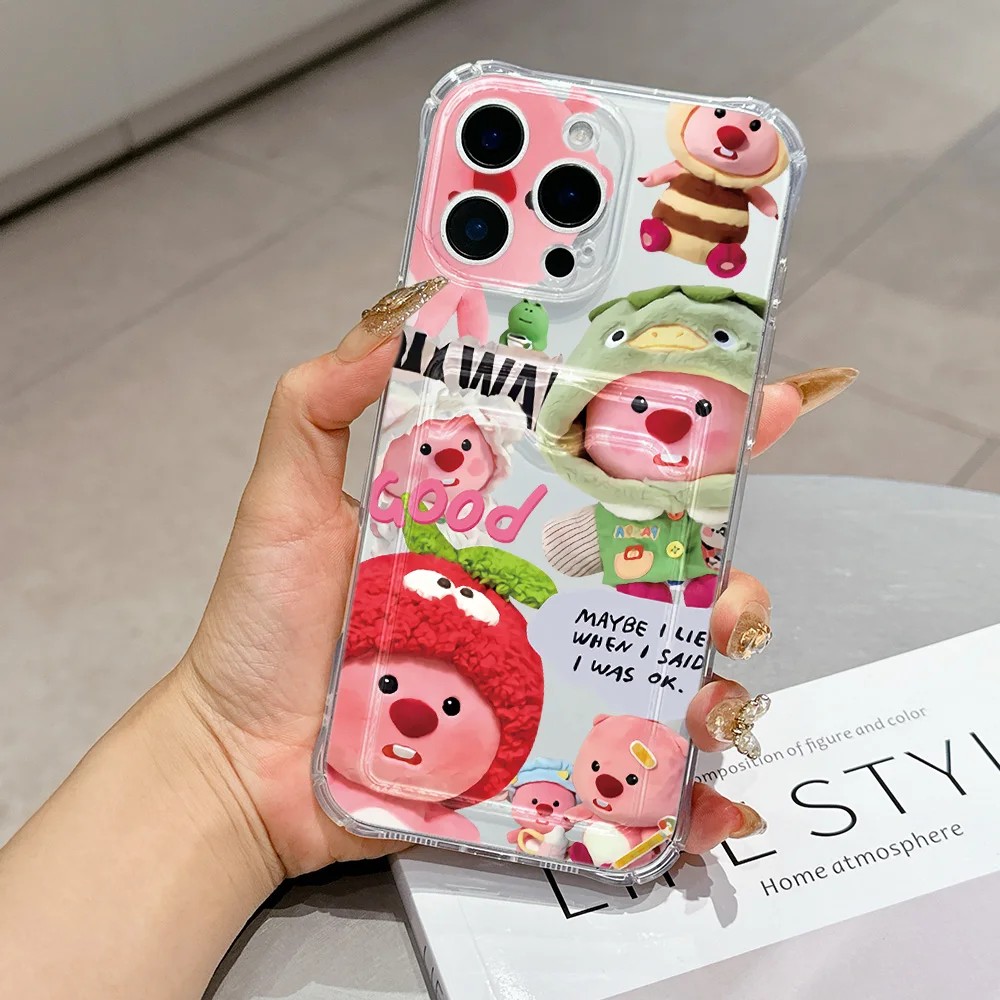 かわいい漫画風Lループスカードホルダー付きスマホケース Sa - Phone Cases Loopy のレビューと価格