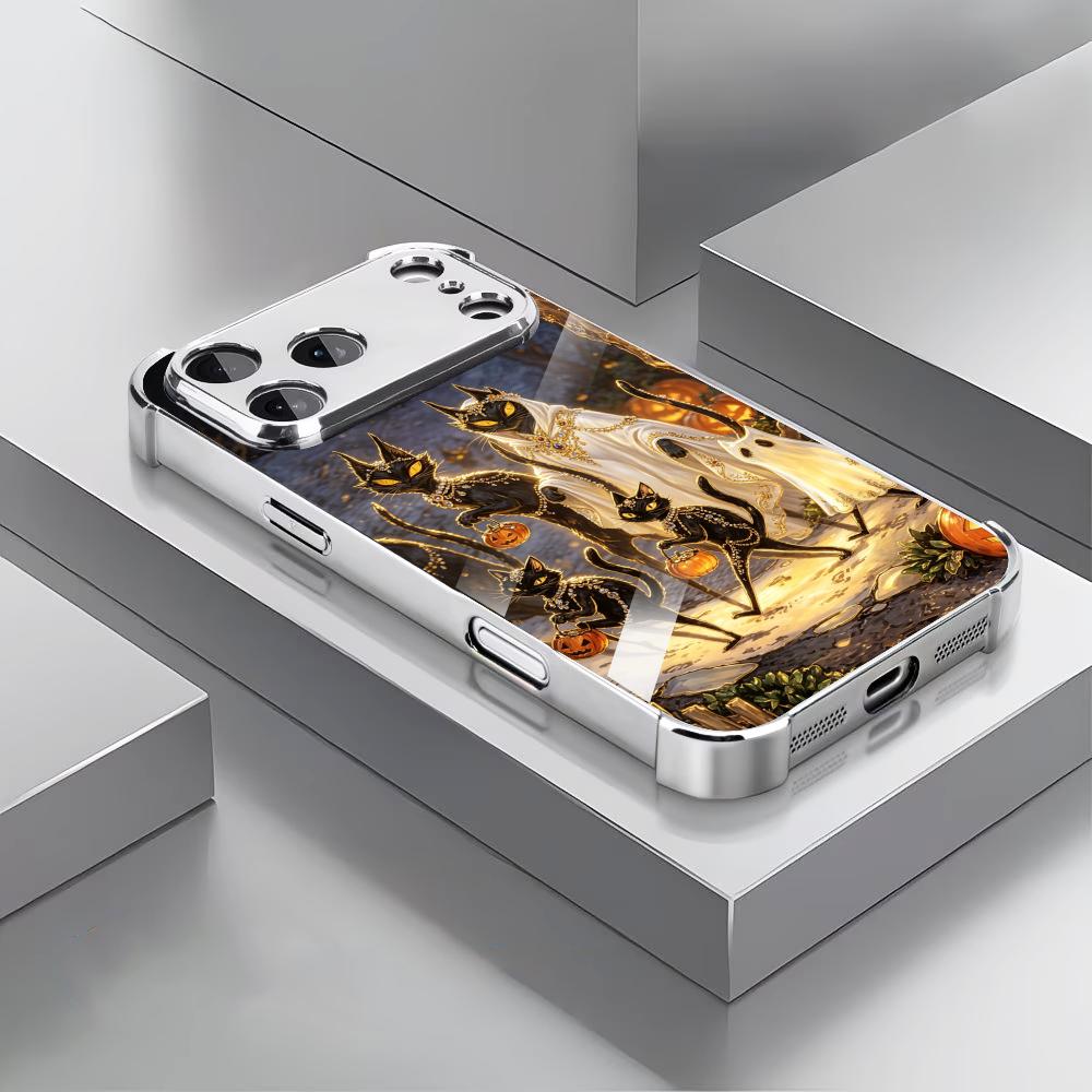 ハロウィン黒猫ガラス製スマホケース iPhoneケース iP - Phone Cases Rhode のレビューと価格