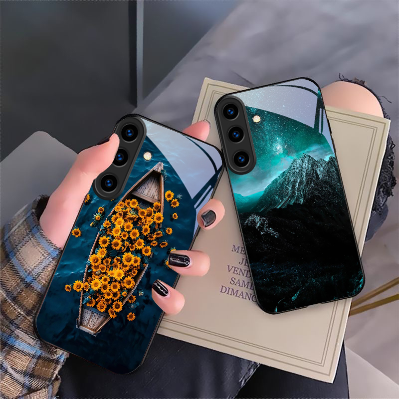 暖かいオレンジ色のハローツリー柄のSamsung Galax - Phone Cases Orange のレビューと価格