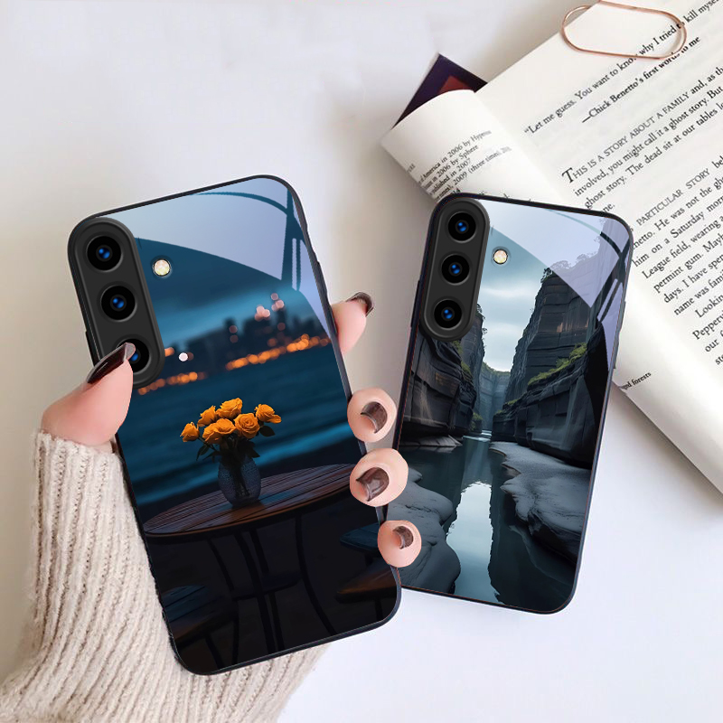 暖かいオレンジ色のハローツリー柄のSamsung Galax - Phone Cases Orange のレビューと価格