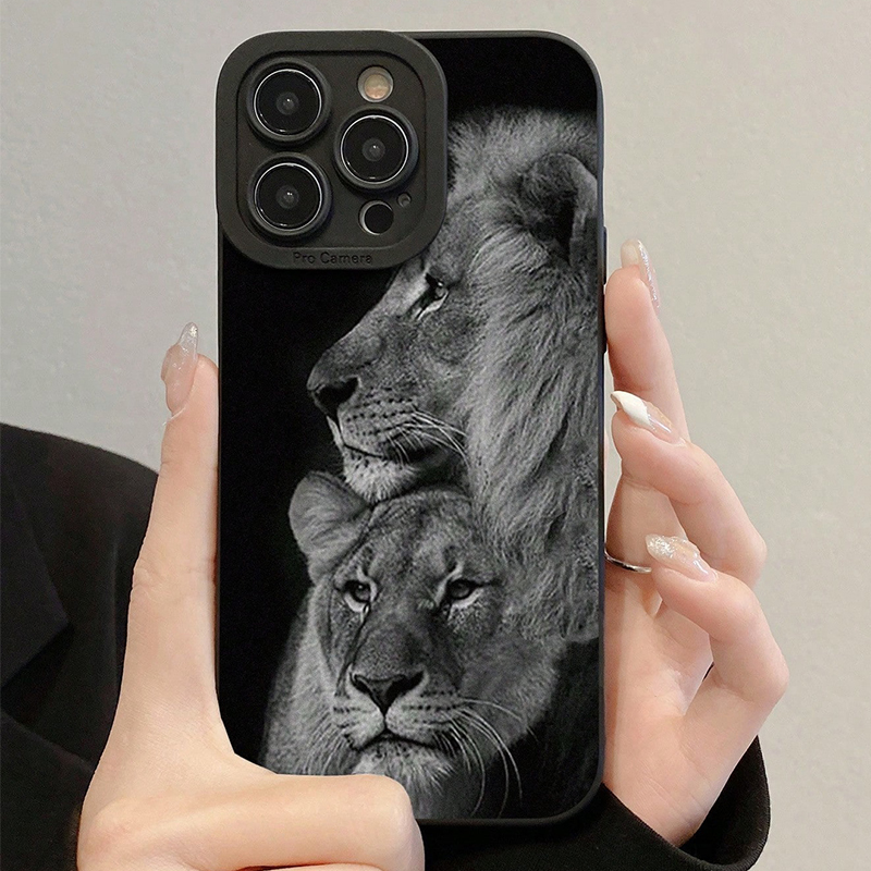 精巧で穴あきのカラフルなライオン柄のiPhoneケース (i - Phone Cases Xs Max のレビューと価格