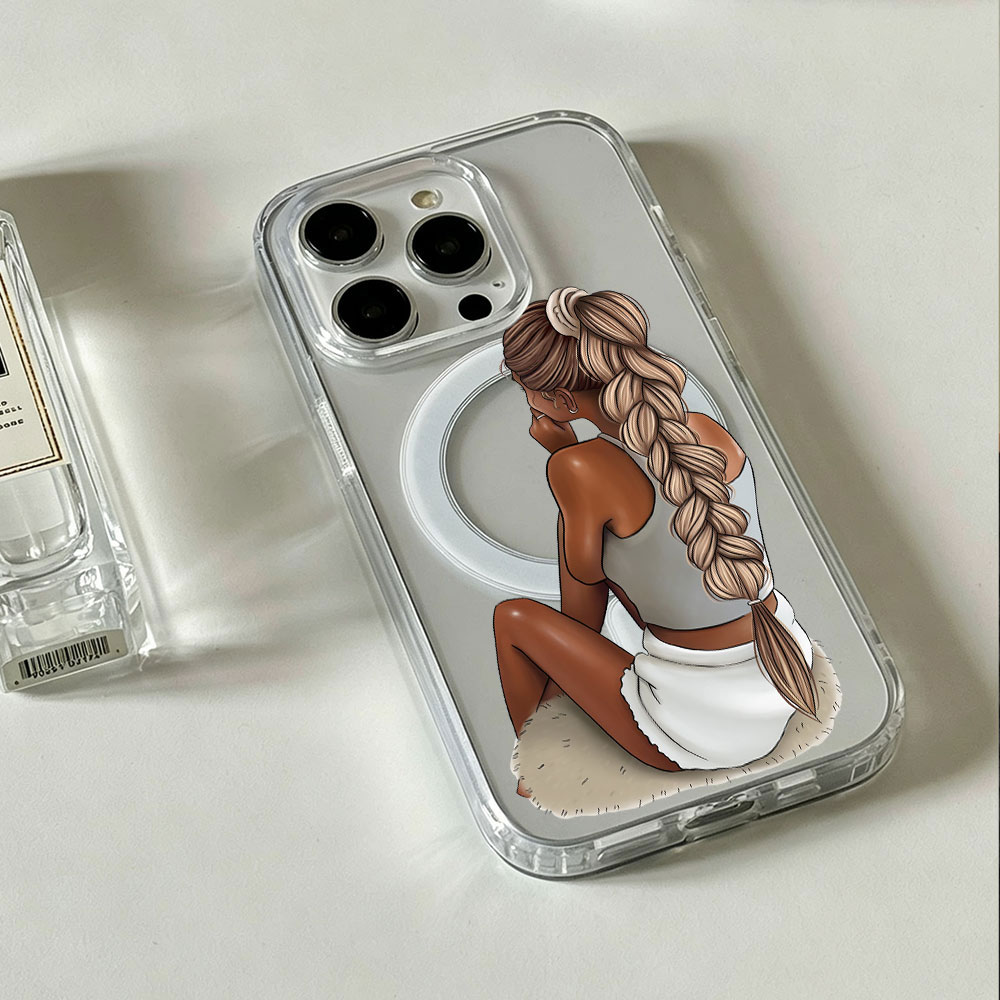 ダークスキンファッション女性向けMagSafe対応クリアスマ - Clear Magsafe Case のレビューと価格