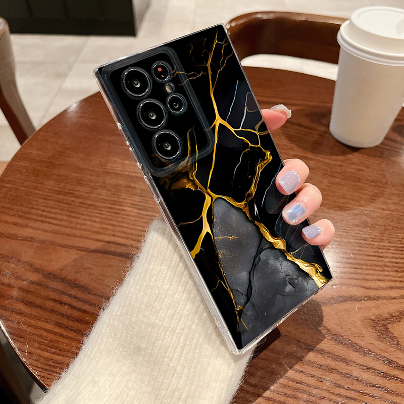 砂岩大理石模様のスマホケース Samsung Galaxy  - Phone Cases Clear のレビューと価格