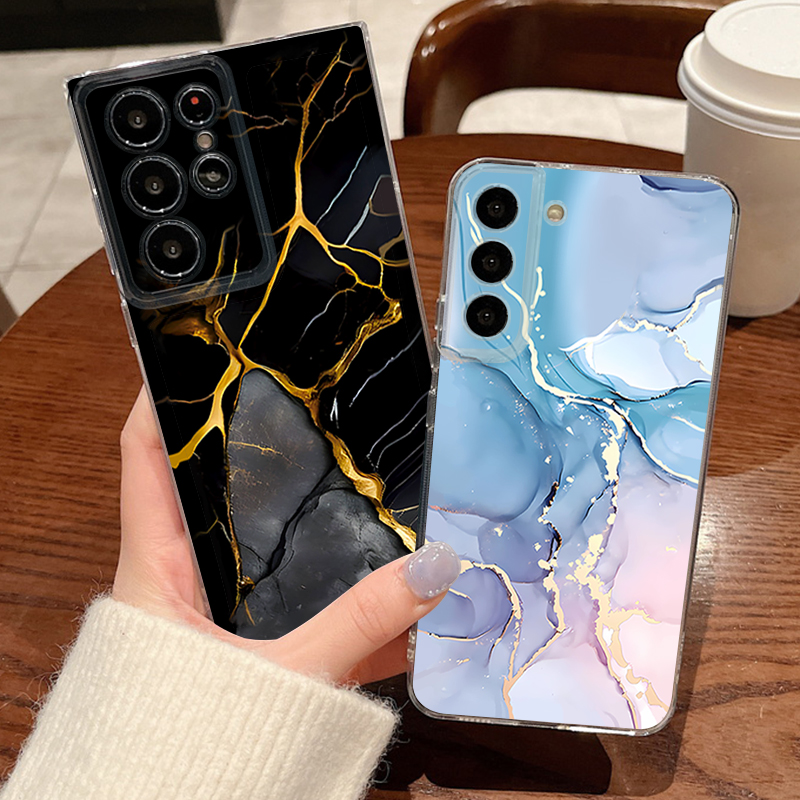 砂岩大理石模様のスマホケース Samsung Galaxy  - Phone Cases Clear のレビューと価格