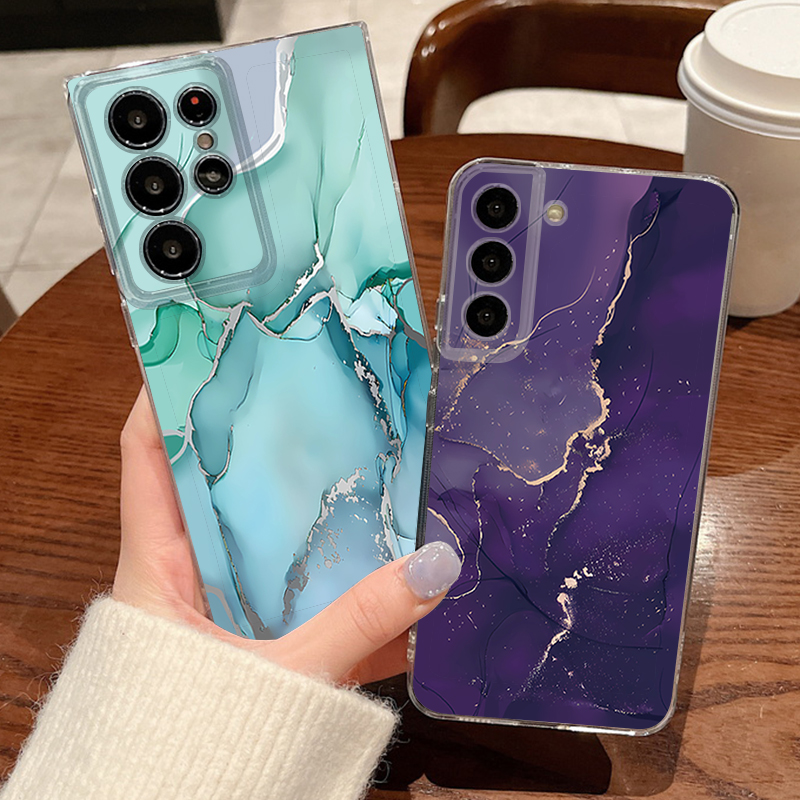 砂岩大理石模様のスマホケース Samsung Galaxy  - Phone Cases Clear のレビューと価格