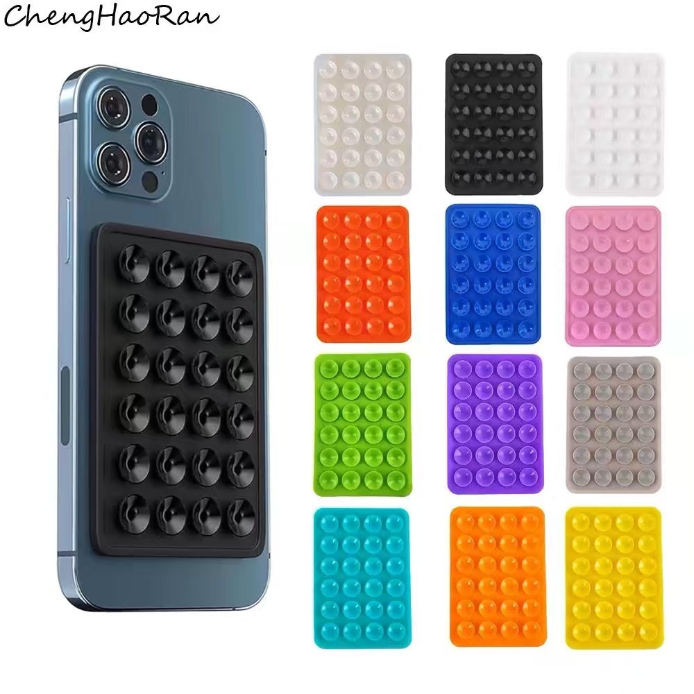 多機能シリコン吸盤式スマホホルダーパッド、吊り下げ式四角滑り - Phone Cases Case のレビューと価格