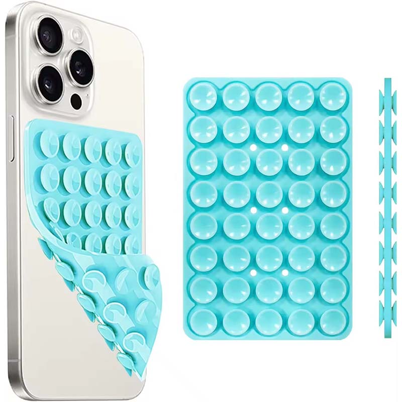 強力な両面ノーハンドグリップ付きシリコン吸盤式スマホスタンド - Phone Cases Case のレビューと価格