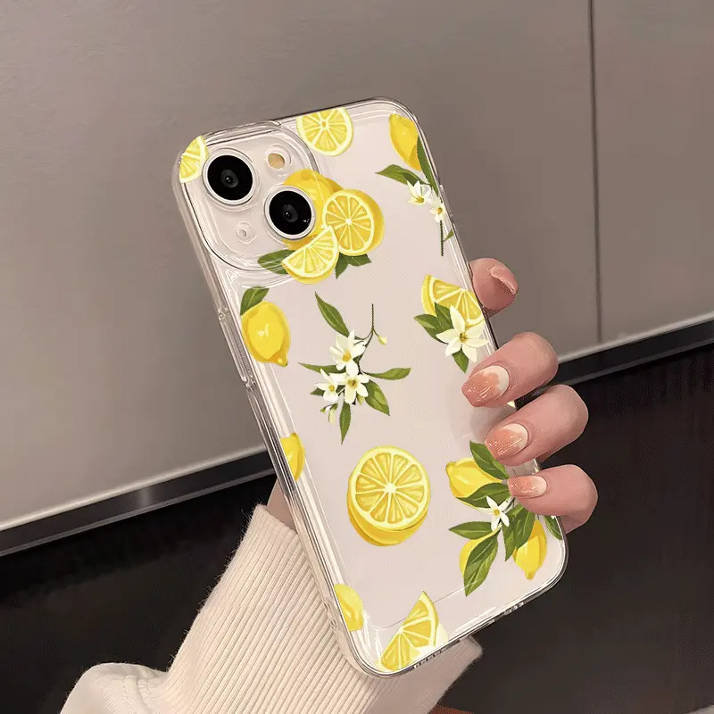 サマーフルーツレモンフラワークリアスマホケース Samsun - Phone Cases Clear のレビューと価格